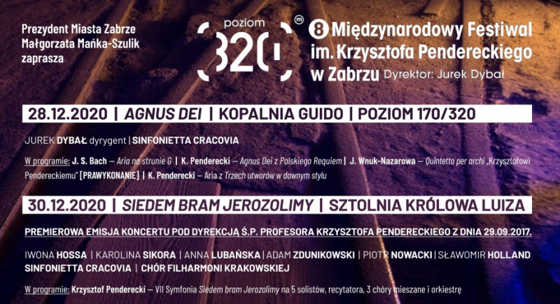 8. Międzynarodowy Festiwal im. Krzysztofa Pendereckiego – Poziom 320 w Zabrzu