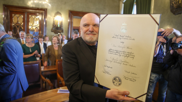 Andrzej Mleczko został honorowym obywatelem miasta Krakowa 