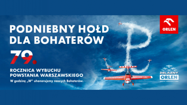 W rocznicę wybuchu Powstania Warszawskiego piloci Orlen Grupa Akrobacyjna Żelazny zaprezentują symbol Polski Walczącej