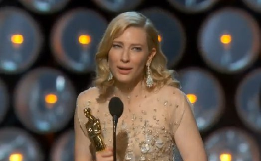 Cate Blanchett z Oscarem dla aktorki pierwszoplanowej