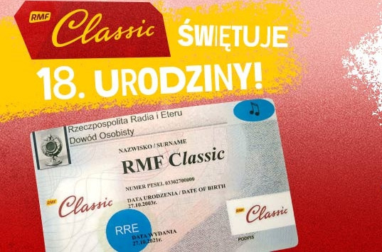 RMF Classic wchodzi w pełnoletniość – 18. urodziny stacji