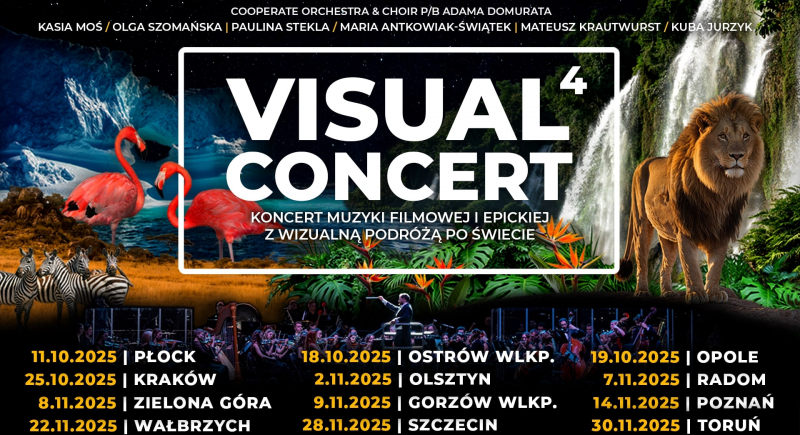 Jesienna trasa Visual Concert 4: Pierwszy koncert 11 października 2025 w Płocku!