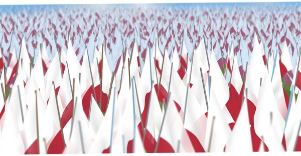 10 tysięcy flag od RMF FM! Wielka akcja na krakowskich Błoniach z okazji Dnia Flagi