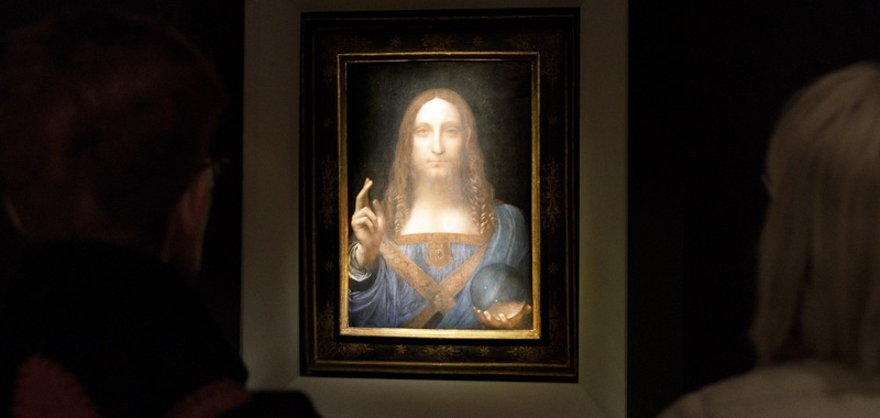 Obraz Leonarda da Vinci sprzedany za rekordowe 450,3 mln USD