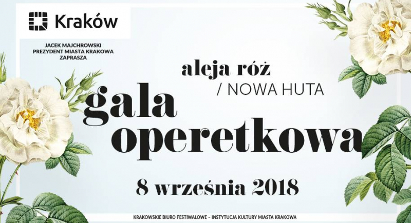 Gala operetkowa w Alei Róż, sercu Nowej Huty, w sobotę