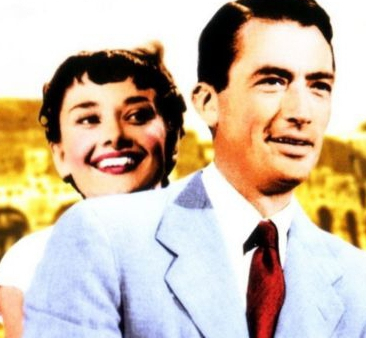 Pokaz "Rzymskich wakacji" na Placu Hiszpańskim w Rzymie