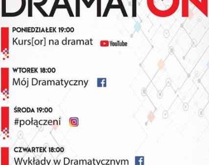 "DramatOn" - działania online Teatru Dramatycznego na czas kwarantanny