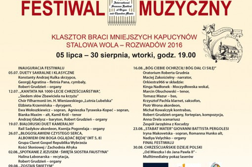 26. Międzynarodowy Festiwal Muzyczny Stalowa Wola - Rozwadów
