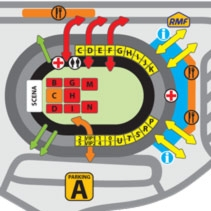 Organizacja widowni podczas koncertu Jose Carrerasa