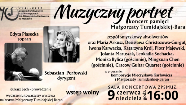 Muzyczny portret - koncert pamięci Małgorzaty Tumidajskiej-Baran