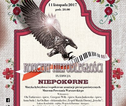 11 listopada IX Koncert Niepodległości w Muzeum Powstania Warszawskiego