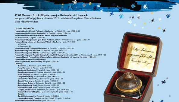 27 muzeów będzie uczestniczyć w Krakowskiej Nocy Muzeów
