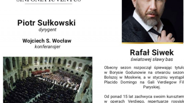 Rafał Siwek i Artur Ruciński w koncercie charytatywnym w Warszawie 15 marca