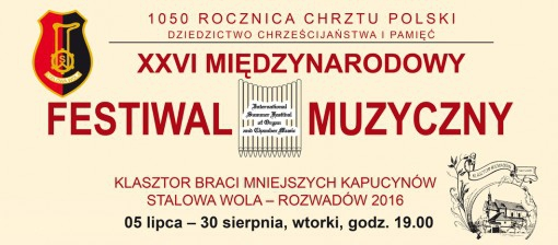 26. Międzynarodowy Festiwal Muzyczny Stalowa Wola - Rozwadów