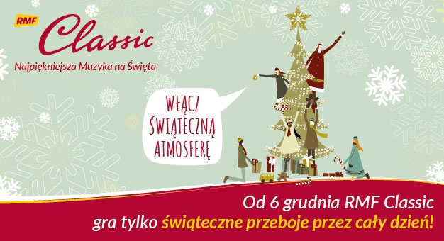 RMF CLASSIC z mikołajkowym prezentem dla słuchaczy - „Najpiękniejsza Muzyka na Święta” od 6 grudnia!