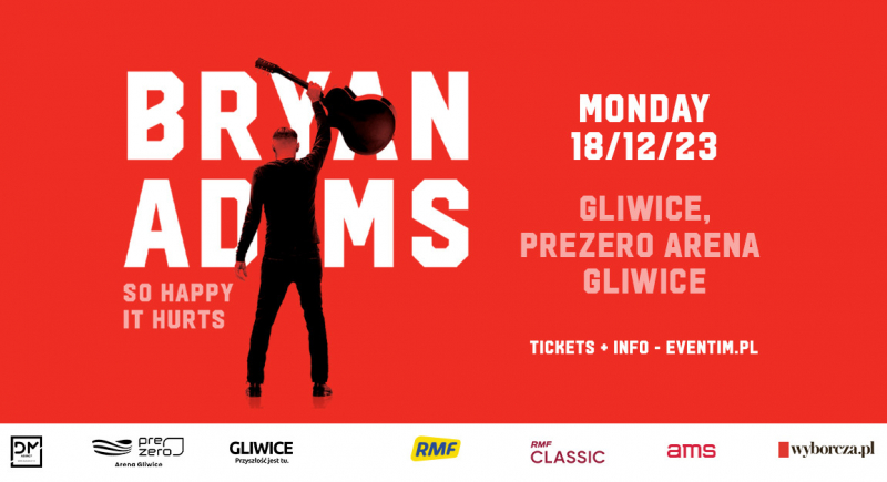 Bryan Adams na jedynym koncercie w Polsce!