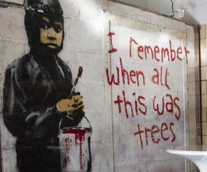 700 tys. dolarów za kawałek muru. Na nim graffiti Banksy'ego