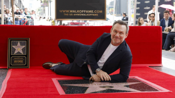 Christian Slater odsłonił swoją gwiazdę w Hollywoodzkiej Alei Sławy