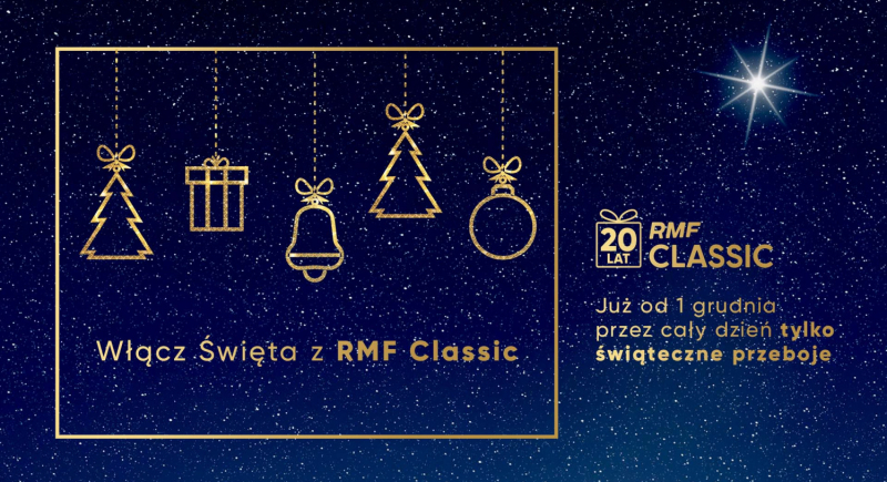 Najpiękniejsza Muzyka na Święta powraca do RMF Classic po raz dwunasty!