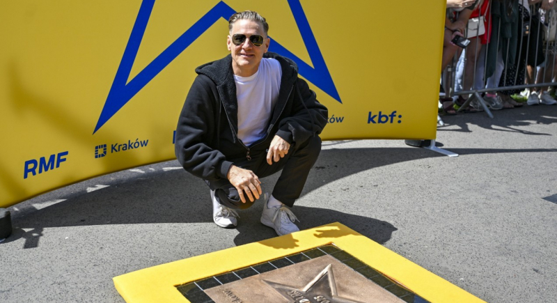 Bryan Adams w Alei Gwiazd pod Wawelem