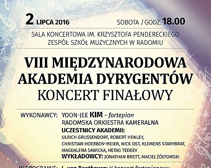 Młodzi dyrygenci z całego świata doskonalą umiejętności w Radomiu