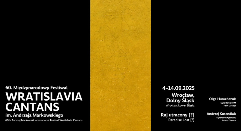 Rozpoczął się 60. Międzynarodowy Festiwal Wratislavia Cantans