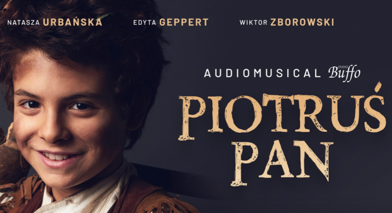"Piotruś Pan" jako audiomusical dostępny w aplikacji i na płycie