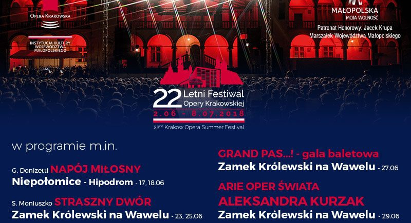 Opera Krakowska zapowiada 22. Letni Festiwal