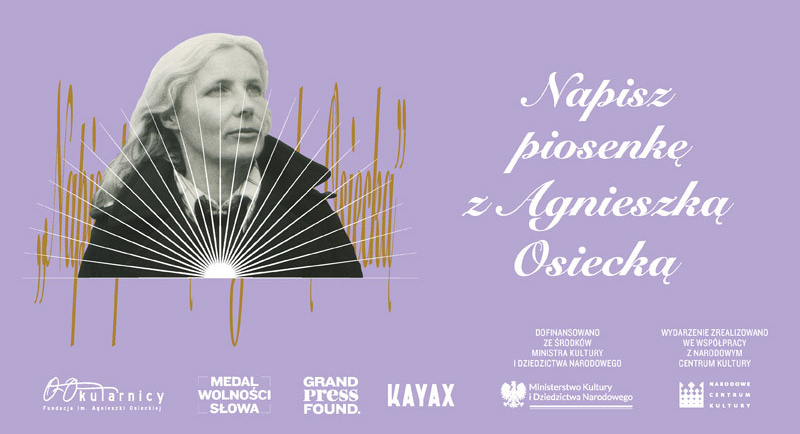 „Napisz piosenkę z Agnieszką Osiecką” - poznaliśmy zwycięzcę konkursu