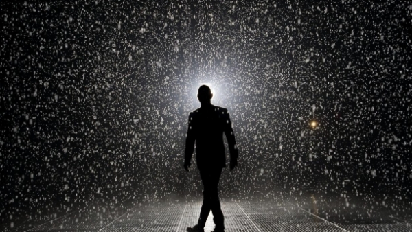 Deszczowy pokój w nowojorskim MoMA