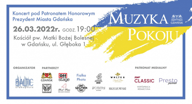 „Muzyka pokoju” – koncert na rzecz dzieci z Ukrainy