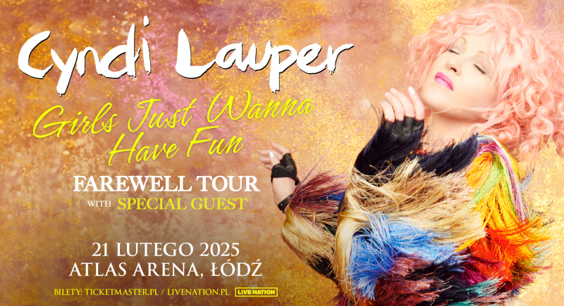 Cyndi Lauper zagra koncert w Polsce w ramach trasy "Girls Just Wanna Have Fun"!