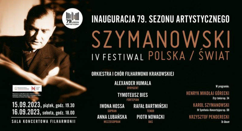 Filharmonia Krakowska inauguruje 79. sezon artystyczny