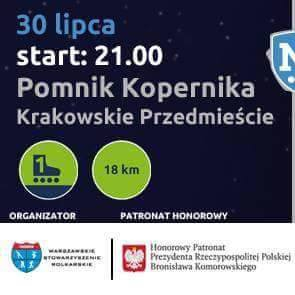 Nocna jazda na rolkach śladami Powstania Warszawskiego