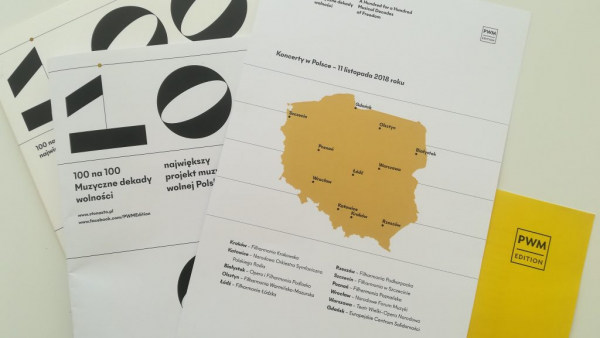 "100 na 100. Muzyczne dekady wolności" rozpoczną koncerty w Krakowie i Chicago