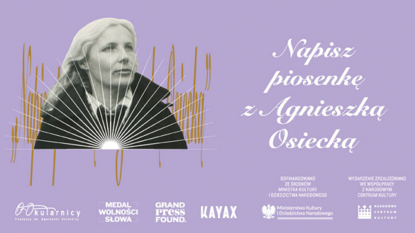 „Napisz piosenkę z Agnieszką Osiecką” - poznaliśmy zwycięzcę konkursu