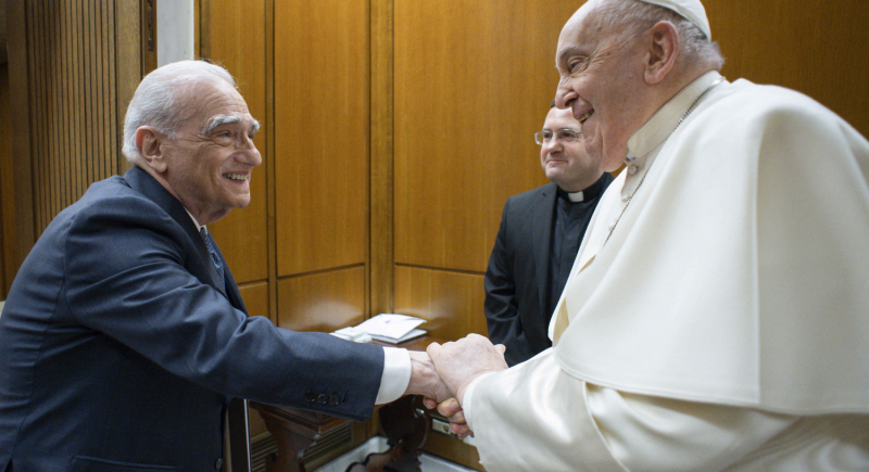 Papież Franciszek spotkał się z reżyserem Martinem Scorsese