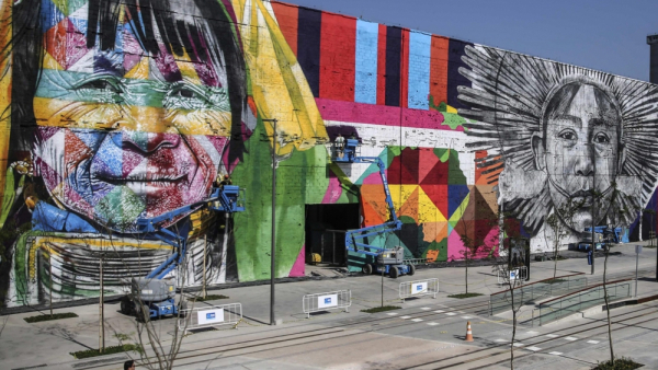 Rio - gigantyczny mural powstaje specjalnie na igrzyska