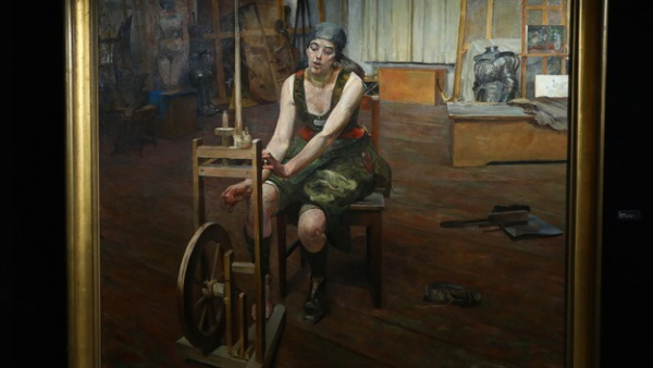 Obraz "Prządka" Jacka Malczewskiego sprzedany za rekordowe ponad 6,7 mln zł