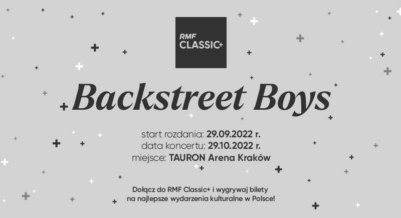 Backstreet Boys w Plusomacie RMF Classic+? Tak! Do zdobycia podwójne zaproszenia