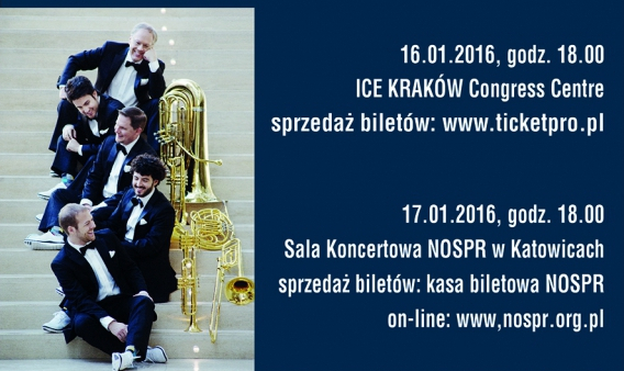 Kwintet dęty Canadian Brass zagra z chórem Puellae Orantes z Tarnowa 