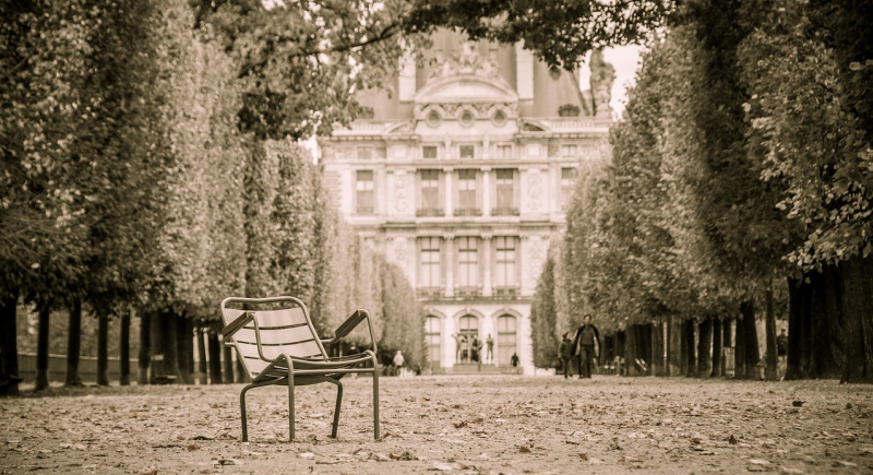 Gra miejska w paryskich Ogrodach Tuileries
