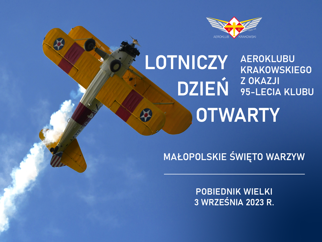 Odsłaniamy program pokazów lotniczych w Pobiedniku! Zapraszamy już w najbliższą niedzielę do Aeroklubu Krakowskiego