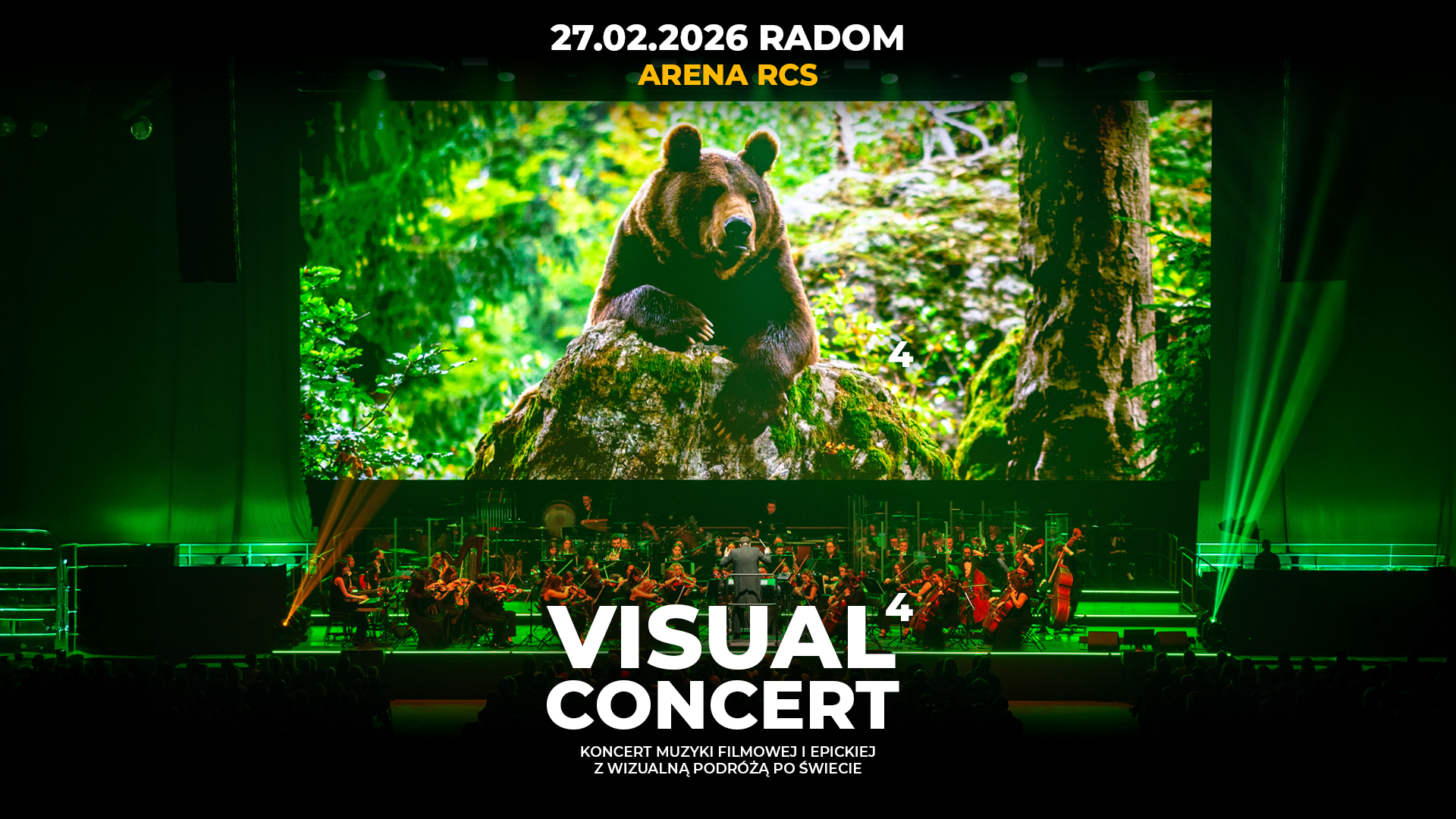 Visual Concert 4 już 27.02.2026 w Radomiu! Wyjątkowy koncert muzyki filmowej i epickiej z wizualną podróżą po świecie