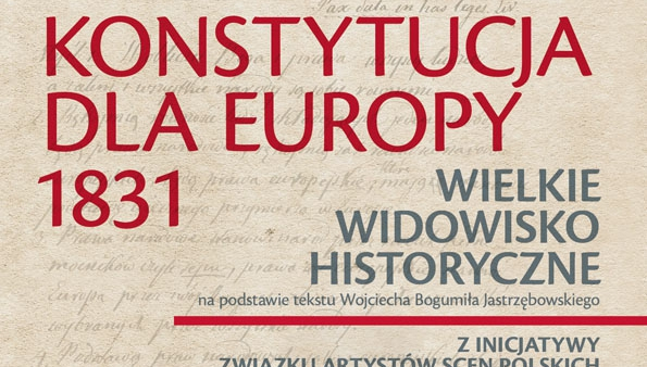 W sobotę na Agrykoli widowisko "Konstytucja dla Europy 1831"