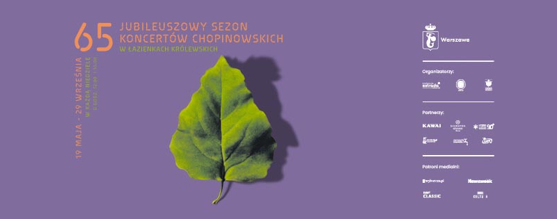 65. sezon Koncertów Chopinowskich w Łazienkach Królewskich - od niedzieli