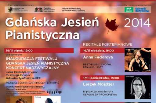 Dziewiąty festiwal Gdańska Jesień Pianistyczna