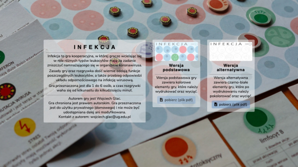 Polski neurobiolog stworzył planszówkę, która pokazuje, jak atakuje koronawirus