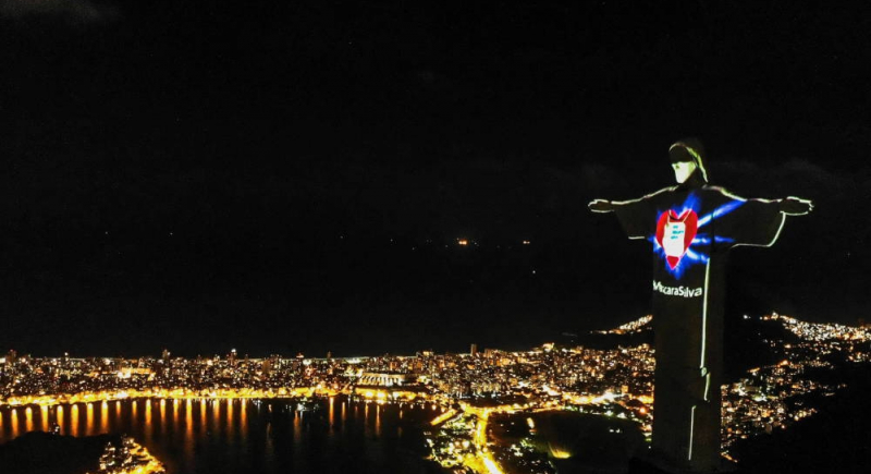 Posąg Chrystusa w Rio de Janeiro stał się symbolem walki z pandemią