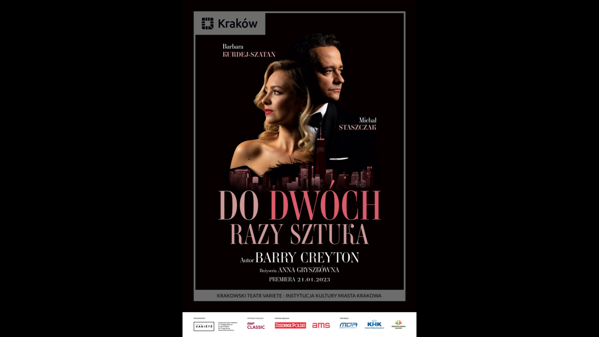 Premiera spektaklu "Do dwóch razy sztuka” w Krakowskim Teatrze VARIETE